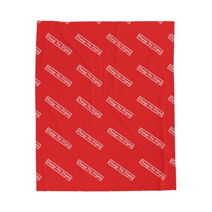 Change the Stigma Brand RED Weed Blanket