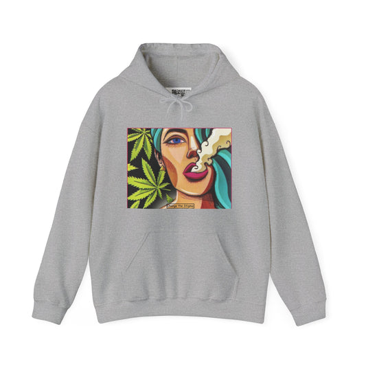Change the Stigma LADY OF RED Weed Hoodie