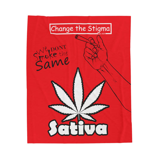 Change the Stigma SATIVA Weed Blanket