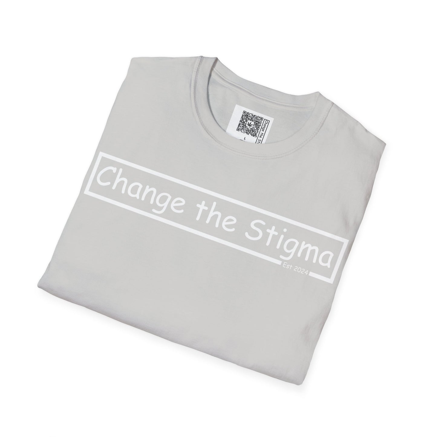 Change the Stigma Brand Wht Ltr Weed Shirt
