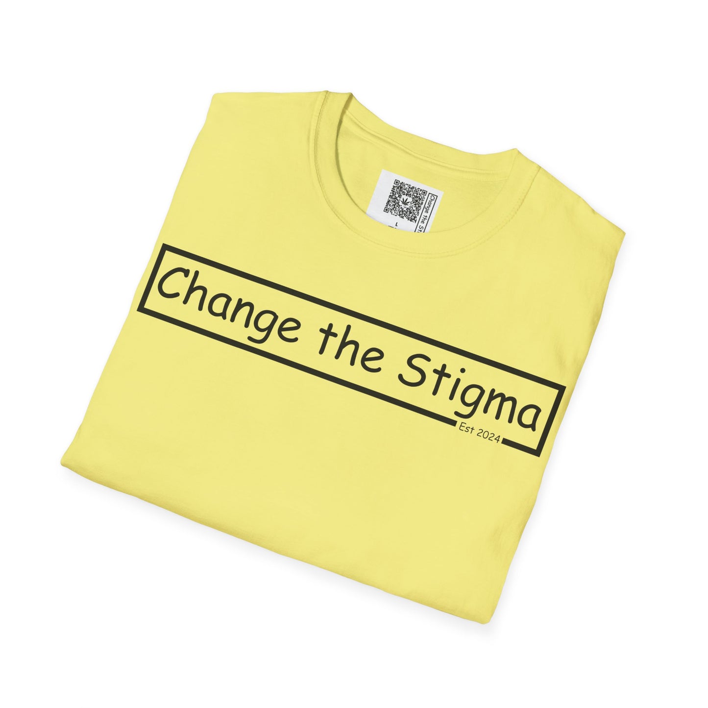 Change the Stigma Brand Blk Ltr Weed Shirt