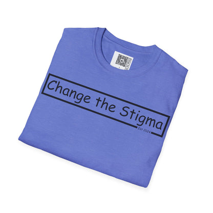 Change the Stigma Brand Blk Ltr Weed Shirt