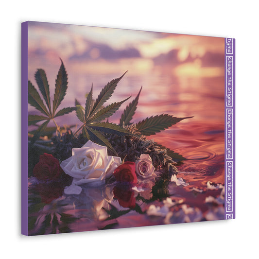 Change the Stigma ROSES ON THE BEACH Canvas