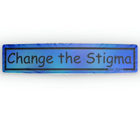 Change the Stigma Brand Shaped Weed Pillow Blue